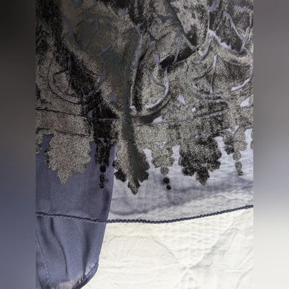 NWT ... Max Studio Velvet Burnout Sleeveless Dress Size L - Picture 11 of 12